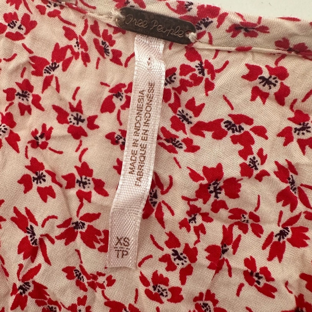 Free People One Fine Day Floral‎ Mini Dress Women's Size XS - Picture 7 of 7